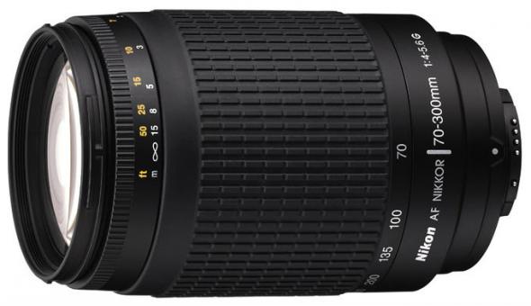 Теле объектив Nikon AF 70-300 mm f4-5.6G в коробке